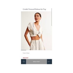 Abercrombie & Fitch Crinkle Textured Dolman Top